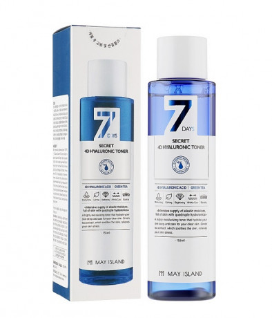Тонер 7Days secret 4Dhyaluronic 155ml