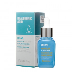 Корея ориг. Farm stay  DR-V8 ampoule solution hyaluronic acid 30ml