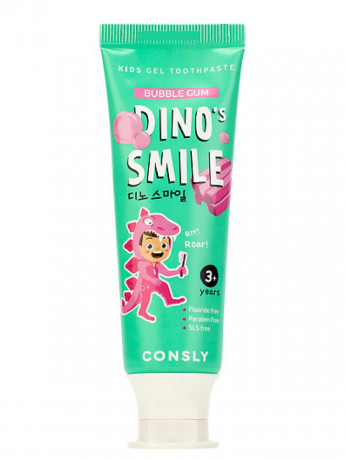Корея ориг. Consly детская зубная паста Bubble gum 60g