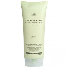 Корея ориг.Lador маска для волос и кожи головы с чайным деревом Teatree scalp hair pack 200ml