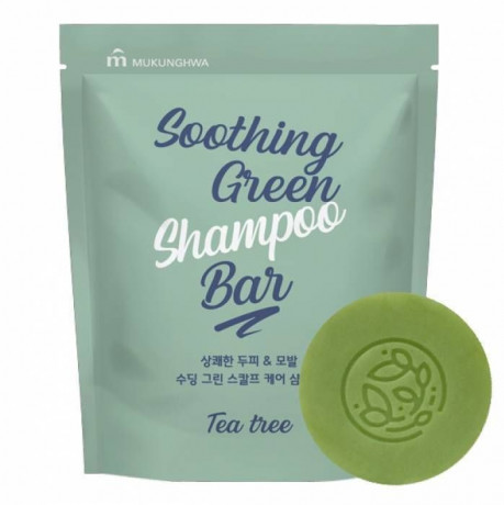 Корея ориг. MKH мыло туалетное Soothing green shampoo bar