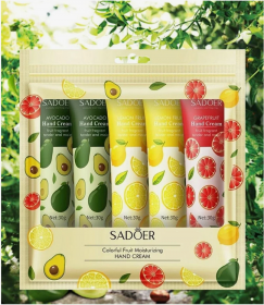 Крем для рук Sadoer Colorful Fruit Moisturizing hand cream 3*30g