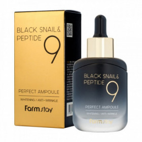 Корея ориг. Farm stay Black snail&peptide 9 perfect ampoule 35 ml