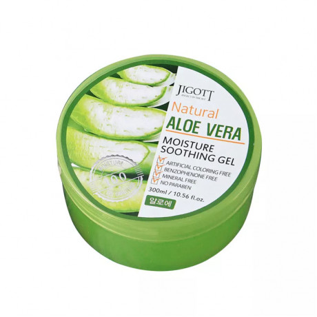 Корея ориг. Jigott Gel Гель для тела с экстрактом алое Aloe vera moisture soothing gel 300ml